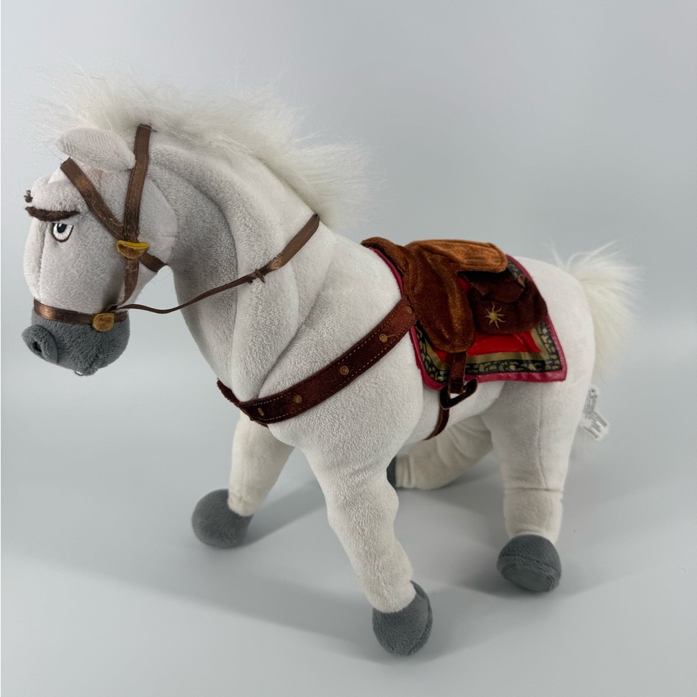 Disney Store Tangled Horse Maximus Posable Plush Stuffed Animal 15 inch Pony GUC